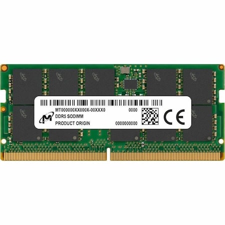 Micron 16GB DDR5-4800 ECC SODIMM 1RX8 CL40 MTC10C1084S1TC48BR