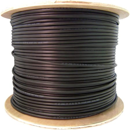 Cable Wholesale 2 Fiber Indoor/Outdoor Fiber Optic Cable, Multimode, 62.5/125, Black, Plenum Rated, Corning,  11F3-202NH