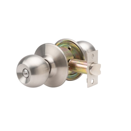 Global Door Controls GLC Series Light-Duty Commercial/Residential Cylindrical Knob, Grade 3 Privacy in Brushed Chrome GLC-5140B-626