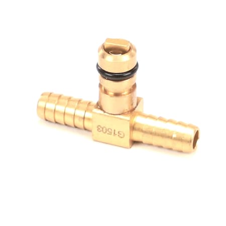 Lancer Tee, CO2, 1/4in Barb, Brass, Flojet 01-2491