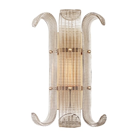 Hudson Valley Lighting Brasher 1 Light Wall Sconce 11 In. Aged Brass 2900-AGB
