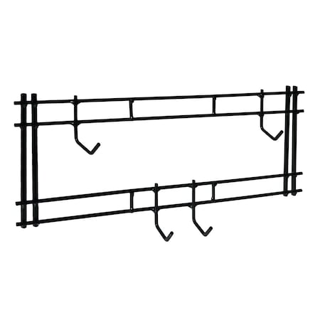 Chief Clean Black Powder Coated Steel Hanging Rack with 4 Hanging Hooks, 2PK HAPPYHOOKER1