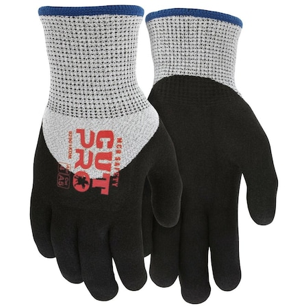 Mcr Safety Cut Insulating Work Gloves, X-Large, Nitrile Foam Coating, HPPE Shell, Knit Wrist Cuff 92901KDXL