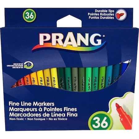 Prang Classic Art Markers, Fine Line, 36 Colors, 36PK 80712