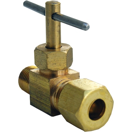 Westlake Pipe & Fittings 1/4'' Cx1/4'' MIP Brass Straight Needle Valve 17-1311