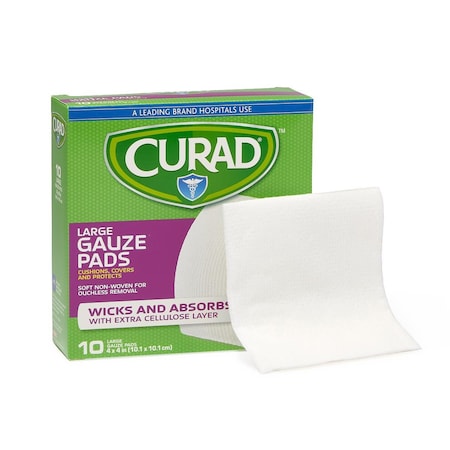 Medline CURAD Sterile Pro-Gauze Pad, 4in x 4in, 10/Box, 24PK CUR20444RBI
