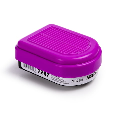 Moldex Combo Acid Gas Cartr, Semi-Rectangular, PR 7267