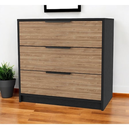 Homeroots 28" Oak Three Drawer Dresser 534963