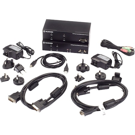 Black Box BLACK BOX THE KVX DVI-D KVM EXTENDER LETS YOU CONTROL A SERVER OR COMPUTER OVER A STANDARD KVXLC-200-R2