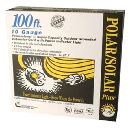 Southwire 100' Yel Polar-Solar Plus Exy. Cord 10-3 Sjeow- 172-01789