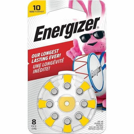 Energizer Energizer - Eveready AZ10DP-8 8 Count 1.4 Volt No.10 Hearing Aid Batteries AZ10DP-8