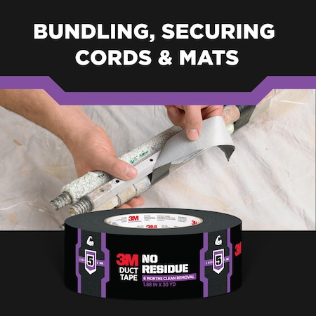3M Duct Tape, Gray, 20 yd L, 1-7/8 in W 46902
