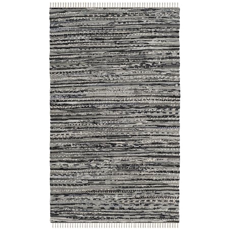 Safavieh 2 x 3 ft. Rag Rug Hand Woven Accent Area RugGrey RAR128A-2