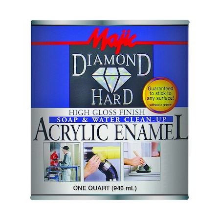 Majic Paints DiamondHard Enamel Paint, Gloss, Light Yellow, 1 qt Can 8-1508-2