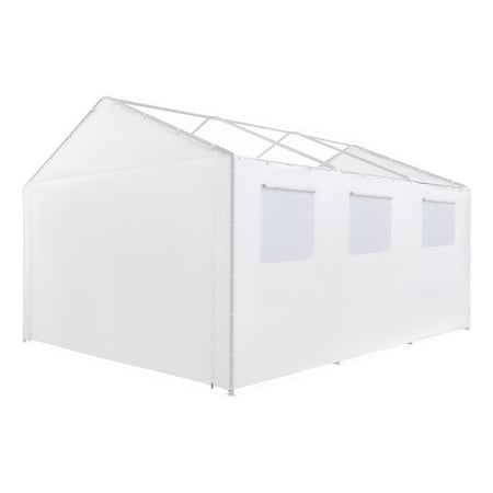 King Canopy 10ftx20ft Canopy Enclosure Sidewall Kit, Fits 10ft 8in by 20ft frames, White,  SWK1020WW-2