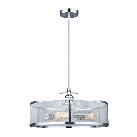 Canarm Chandelier, 3 Light, 100W, 20x18.25-60.25" ICH626A03BN20