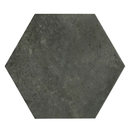 Apollo Tile Zenith 9 x 11 in. Matte Charcoal Gray Porcelain Hexagon Wall and Floor Tile 8.07 sq ft/case, 16PK APLHEX88LAVA