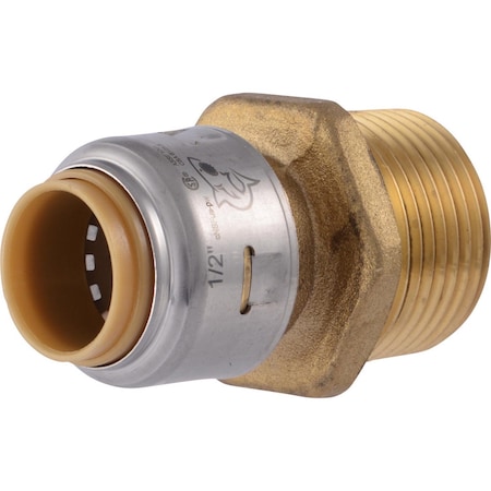Sharkbite SharkBite Push to Connect 1/2 in. Male X 3/4 in. D MPT Brass Connector UR116A