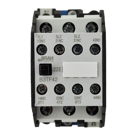 Brah Electric , Replacement 16A 600V 3P with 24VAC Coil for World Series Contactor 3TF4222-0AC2 B3TF4222-0AC2