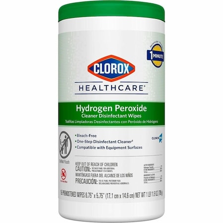 Clorox Healthcare Surface Disinfectant Cleaner Premoistened Peroxide Based Manual Pull Wipe, 930PK 30825