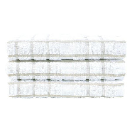 Martex Kitchen Towel, Tan, 25" L, 15" W, PK144 1C41658