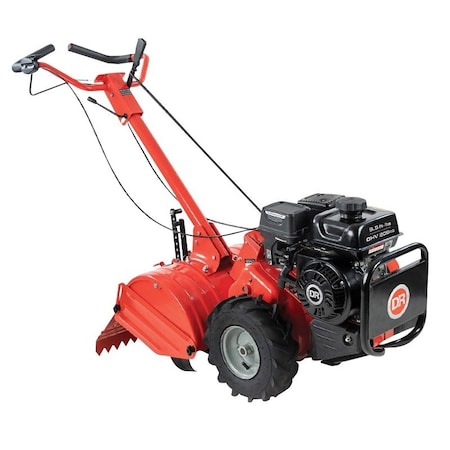Dr Rototiller, 209 cc Engine Displacement, OHV Engine, 18 in Max Tilling W, Rear Tine, Manual Start TW19018DMN