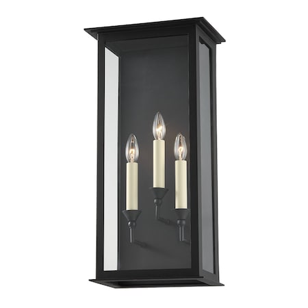 Troy Lighting Chauncey 3 Light Exterior 11.5 In. Textured Black B6993-TBK