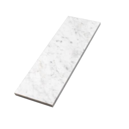 Apollo Tile White 4x12 Bianco Carrara Marble Polished Subway Floor and Wall Tile 5 sqft/case, 15PK APLFCA88412PA