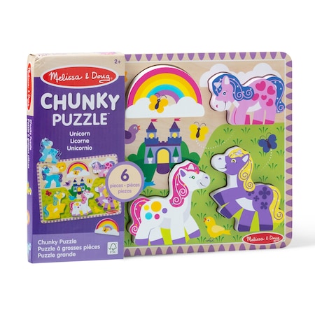 Melissa & Doug Unicorn Chunky Puzzle 51018