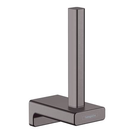 Hansgrohe AddStoris Spare Toilet Paper Holder in Brushed Black Chrome 41756340