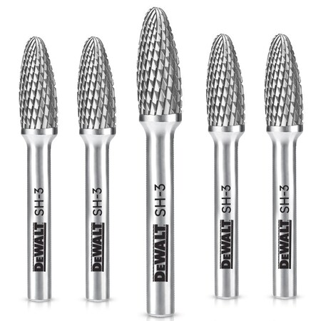 Dewalt CARBIDE BURR SIZE SH-3, 5PK DXCBTJSH3-5