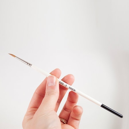 Mack Brushes Perma Point Sable Spotting Brush, 7 in OAL, No 2/0 Brush 520-2/0