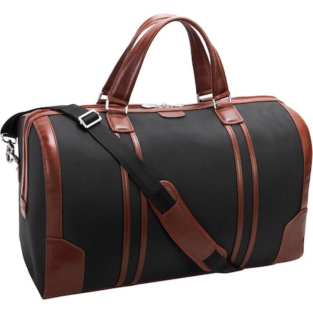 Mckleinusa McKlein USA 78195 20 in. U Series Kinzie Nylon Two-Tone Tablet Carry-All Duffel Bag; Black 78195