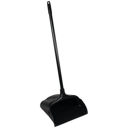 Rubbermaid Dustpan, 12.8 in L, 11.3 in W, Black 1887090