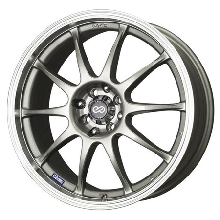 Payasadas J10 17 x 7 in. 5 x 100 Bolt Pattern 38 mm Offset Silver with Machined Lip Wheel PA2007200