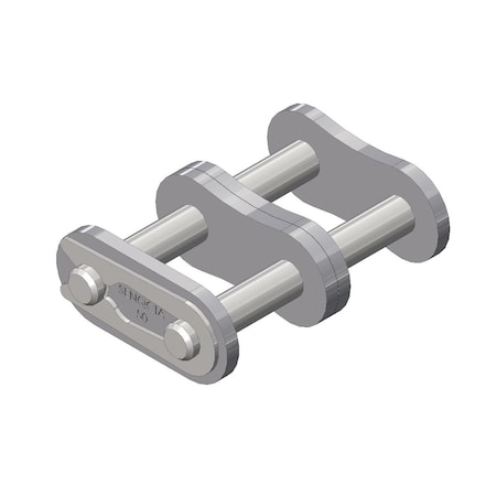 Senqcia 50-2CL Double Strand Spg Clip Connecting Link, 50-2 chain, 5/8 P, 1.57 OAW, .2 Pin S-50-2CL