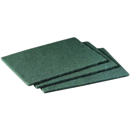 Scotch-Brite Scouring Pad, 9 in L, 6 in W, Green 96