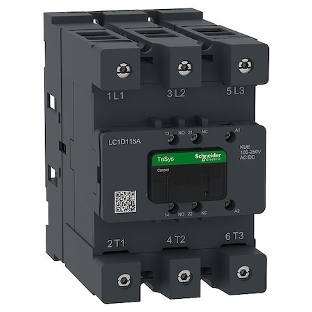 Schneider Electric CTR Deca 115A 3P 100-250V ACDC EvLk LC1D115AKUE