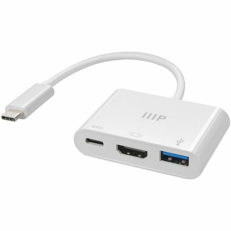 Monoprice 3-in-1 USB-C to 4K HDMI Multiport Adapter 43788