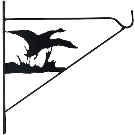 Landscapers Select Plant Bracket, 11 in L, 12 in H, Steel, Matte Black, Wall Mount Mounting GF-3060