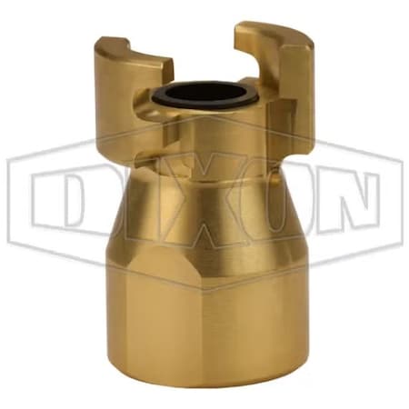 Dixon Dual-Lock P Series Thor Interchange Female Quick Disconnect Plug, 1/2 in Nominal, Quick-Disconnect P4F4-B