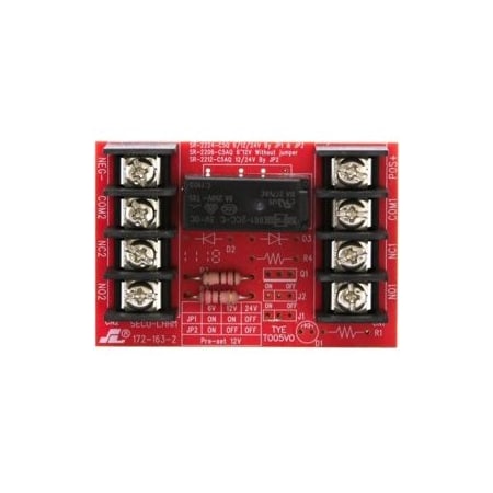 Seco-Larm Heavy Duty Relay Board 12/24VDC DPDT SR-2212-C5AQ