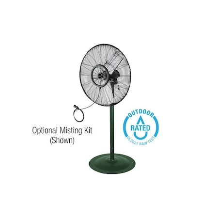 King Electric 30 in OUTDOOR RATED OSCILLATING AIR CIRCULATOR WITH PEDISTAL BASE PFO-30