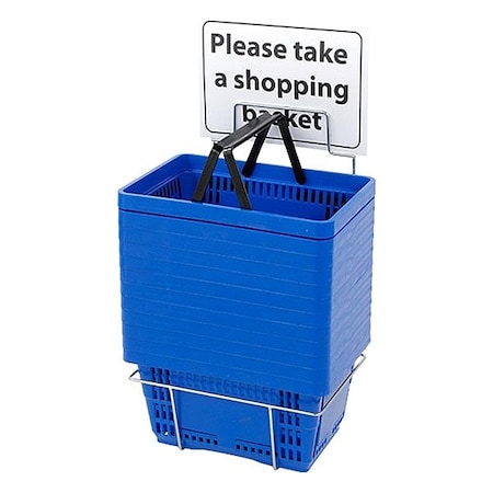 Specialty Store Services Shopping Basket, Blue, 9-in L 8521BL