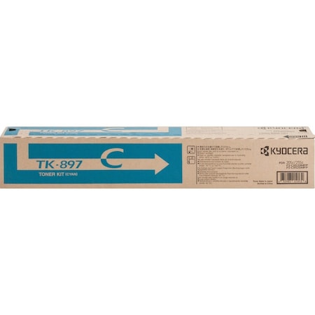 Kyocera Cyan Toner Cartridge 6K YLD 1T02K0CUS0 TK897C