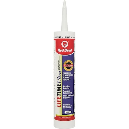 Red Devil Caulk Acry Elstmrc Wht 10.1oz 0118CA
