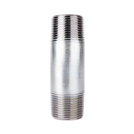 Stz Industries 1-1/4 in. MIP each X 1-1/4 in. D MIP Galvanized Steel 4 in. L Nipple 301U114X4