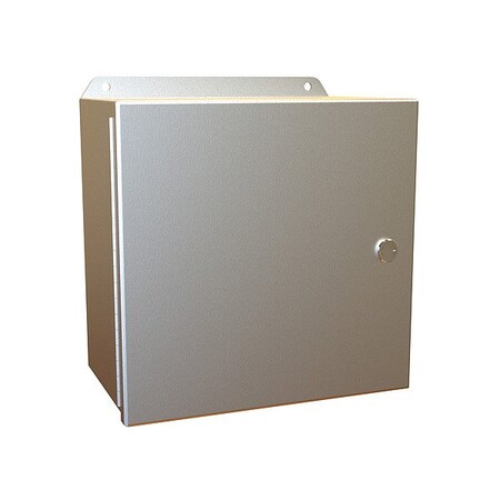 Hammond Latches Electrical Enclosure, 10 in H, 6 in D, 10 in W, 12, 13, 3R, 4, 4X, Aluminum EJ10106AL