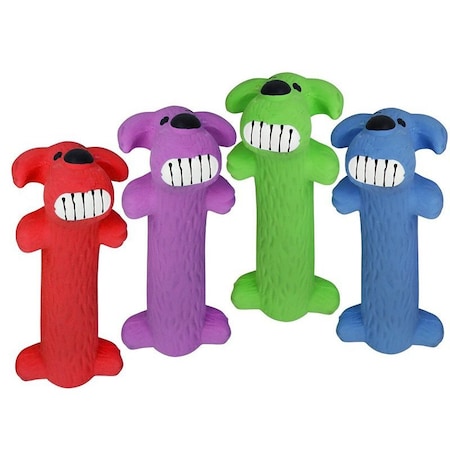 Multipet Loofa Series 61035 Dog Toy, Plush, Latex, Assorted MP61035