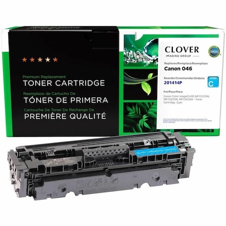 Cig Clover Imaging Remanufactured Cyan Toner Cartridge for Canon 1249C001 (046) 201414P